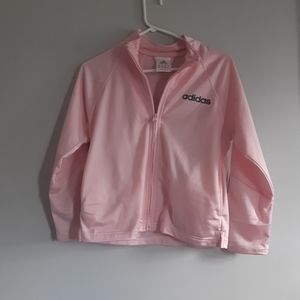 Small Pink Adidas zip up Sweater